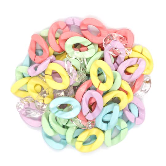 Wavy Pastel Plastic Chain Links by Creatology&#x2122;